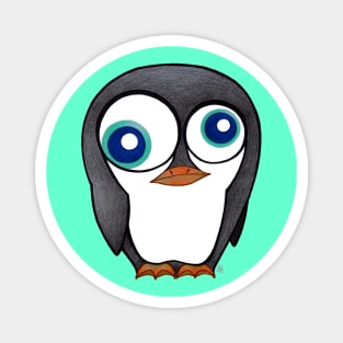 Confused Penguin - A Little Messed Up Bird Magnet